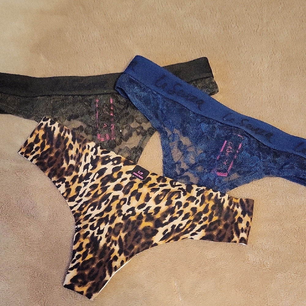 Leopard and Lace Women's Intimates 3-pair Set